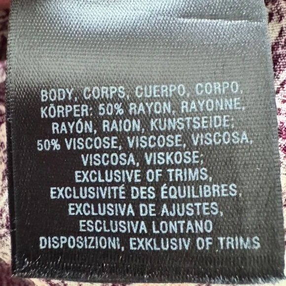 Anthropologie Maeve Merlot Floral Long Sleeve Monaco Dress Size XS - Picture 9 of 9